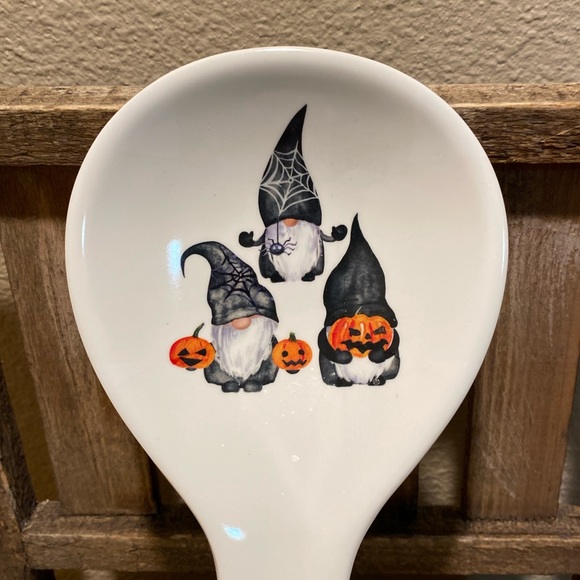 Halloween Gnome Spoon,  Witch Gnomes Melamine Spoon Rest, Halloween Witch Gnomes - Picture 4 of 13